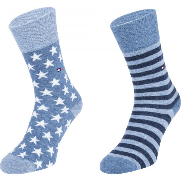 Tommy Hilfiger KIDS SOCK 2P STARS AND STRIPES  35 - 38 - Dětské ponožky Tommy Hilfiger