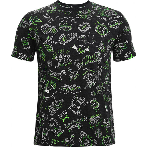 Under Armour RUN UR FACE OFF PRINT SS  XL - Pánské triko Under Armour