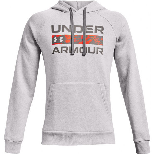 Under Armour RIVAL FLC SIGNATURE HD  L - Pánská mikina Under Armour