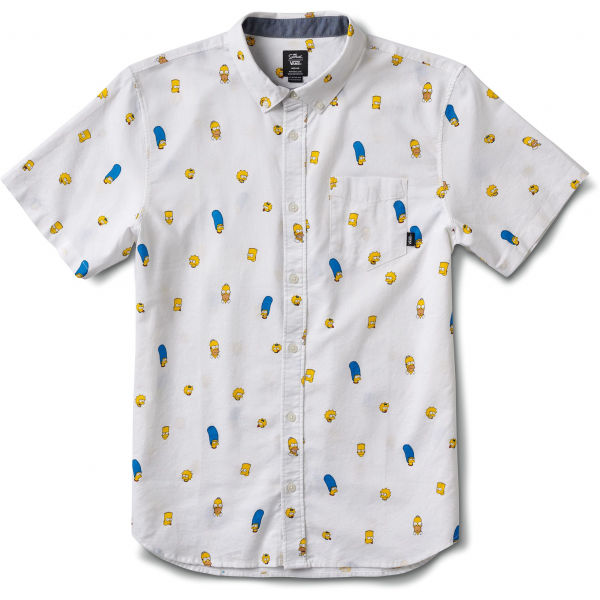 Vans MN HOUSER SS THE SIMPSONS  M - Pánská košile Vans