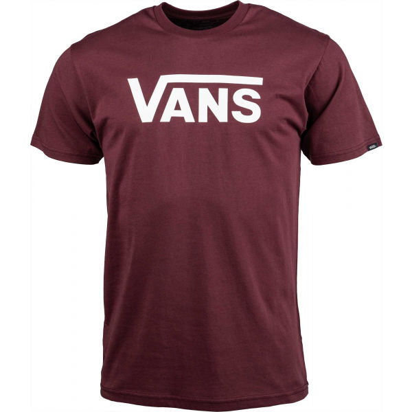Vans CLASSIC vínová S - Pánské tričko Vans