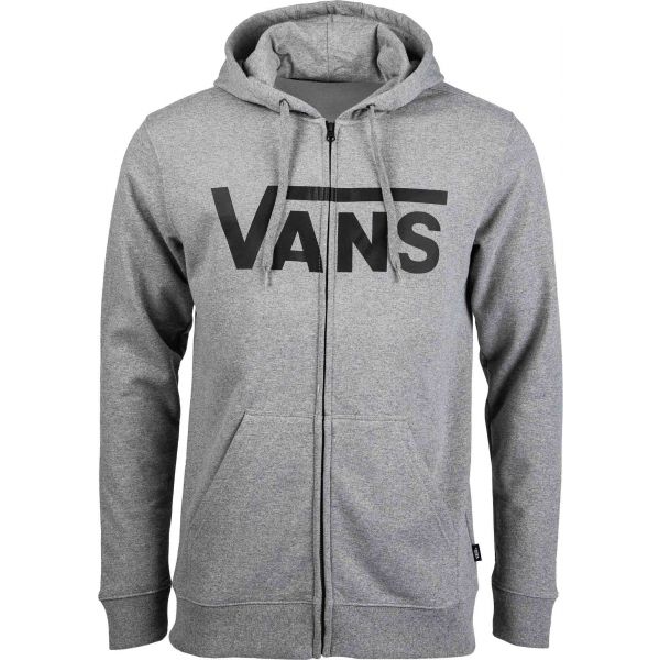 Vans MN VANS CLASSIC ZIP HOODIE II šedá S - Pánská mikina Vans