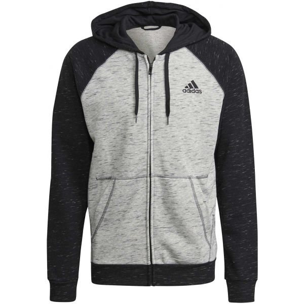 adidas MEL FZ HOODY Šedá M - Pánská mikina adidas