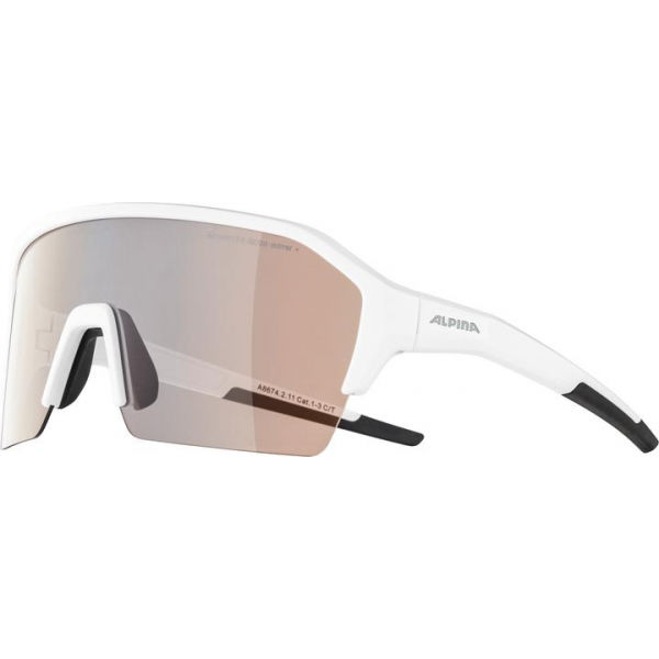 Alpina Sports RAM HR HVLM+ Bílá  - Unisex sluneční brýle Alpina Sports