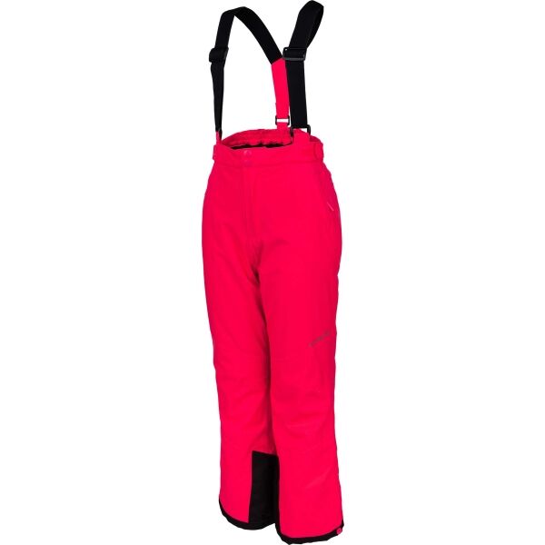 ALPINE PRO VANNO Růžová 152-158 - Dívčí lyžařské kalhoty ALPINE PRO