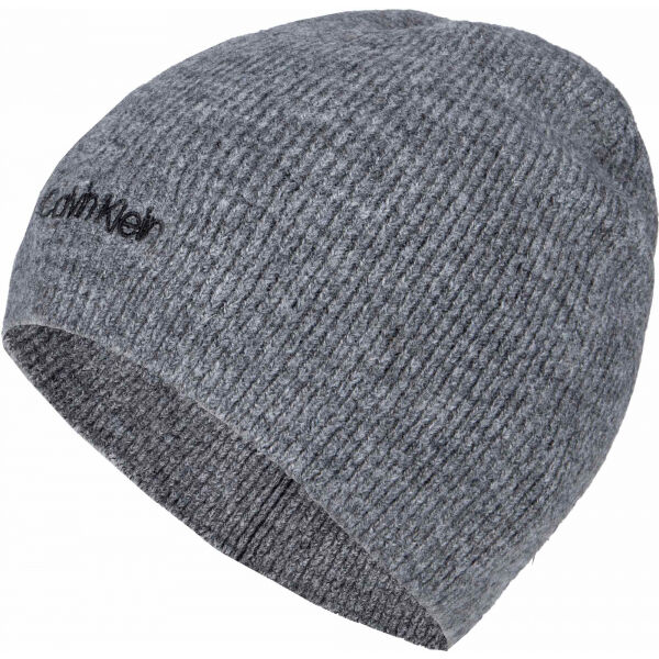 Calvin Klein BASIC WOOL NO FOLD BEANIE  UNI - Pánská zimní čepice Calvin Klein