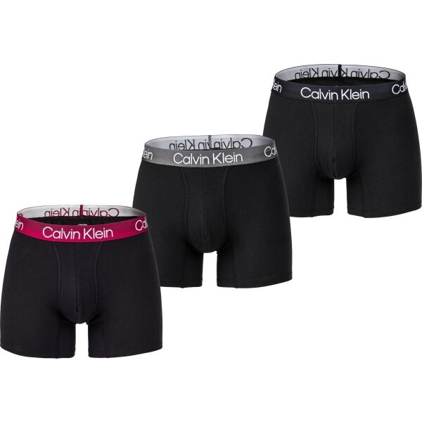 Calvin Klein BOXER BRIEF 3PK Černá XXL - Pánské boxerky Calvin Klein