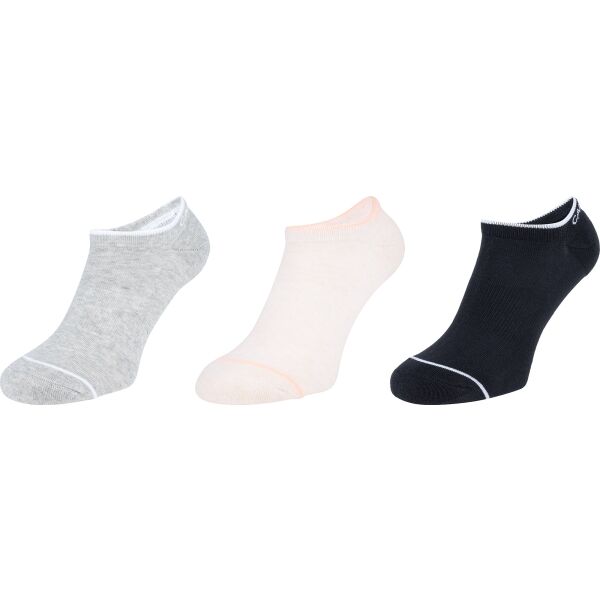 Calvin Klein WOMENS 3PK NO SHOW ATHLEISURE REESE Černá UNI - Dámské ponožky Calvin Klein