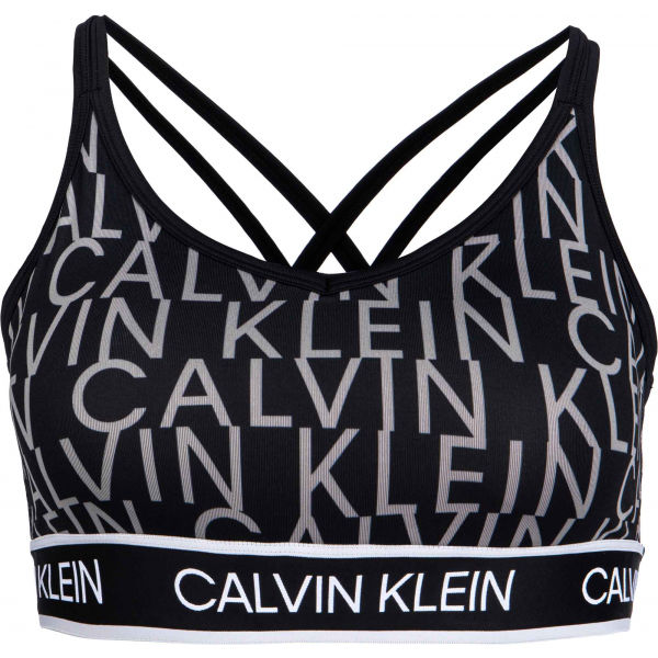 Calvin Klein LOW SUPPORT BRA Černá M - Dámská sportovní podprsenka Calvin Klein
