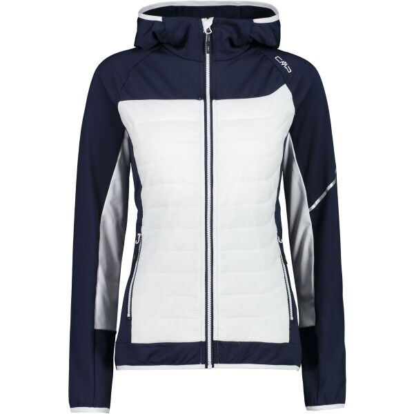 CMP WOMAN JACKET Bílá 38 - Dámská hybridní mikina CMP