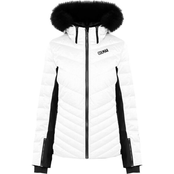 Colmar L.DOWN JACKET + F  40 - Dámská péřová lyžařská bunda s pravou kožešinou Colmar