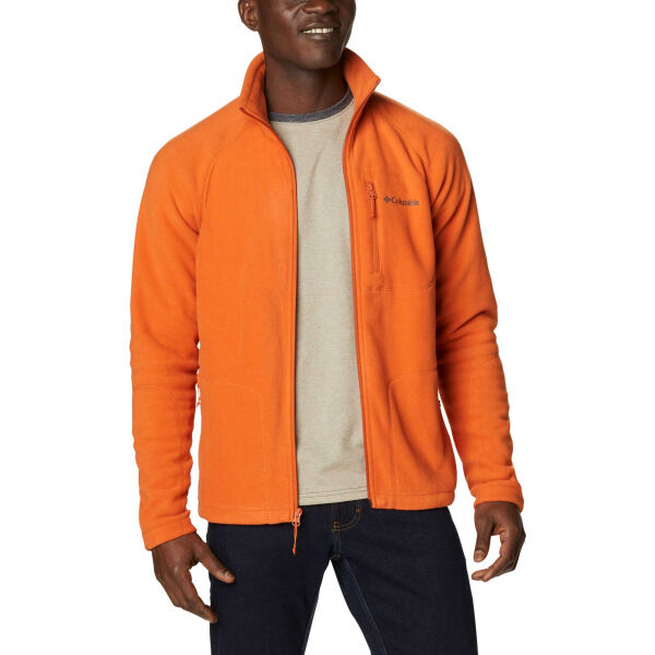 Columbia FAST TREK II FULL ZIP FLEECE Oranžová XL - Pánská mikina Columbia