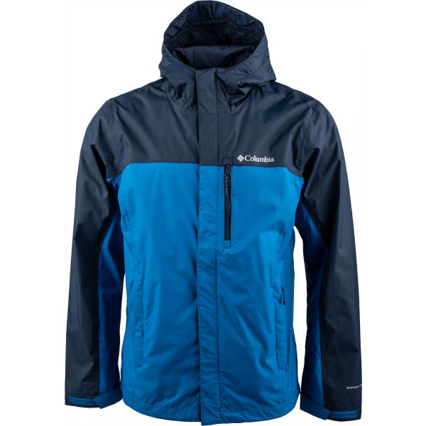 Columbia POURING ADVENTURE II JACKET Modrá S - Pánská outdoorová bunda Columbia