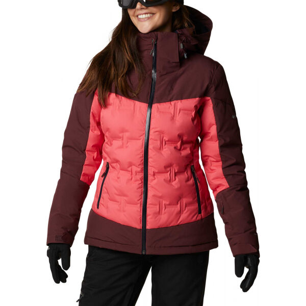 Columbia WILD CARD DOWN JACKET Červená XS - Dámská lyžařská bunda Columbia