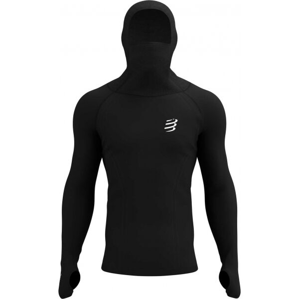 Compressport 3D THERMO ULTRALIGHT RACING HOODIE  S - Pánská funkční mikina Compressport