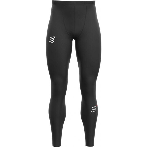 Compressport RUN UNDER CONTROL FULL TIGHTS Černá T2 - Pánské běžecké kompresní legíny Compressport