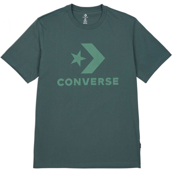 Converse STAR CHEVRON TEE Tmavě zelená S - Pánské tričko Converse