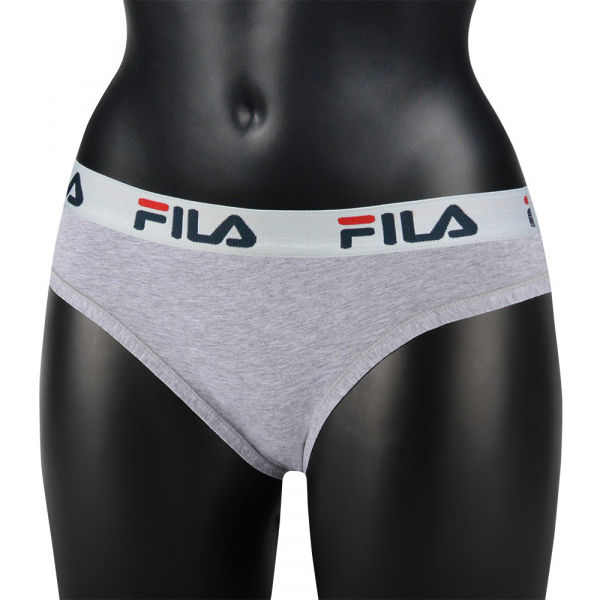 Fila WOMAN STRING Šedá L - Dámské kalhotky Fila