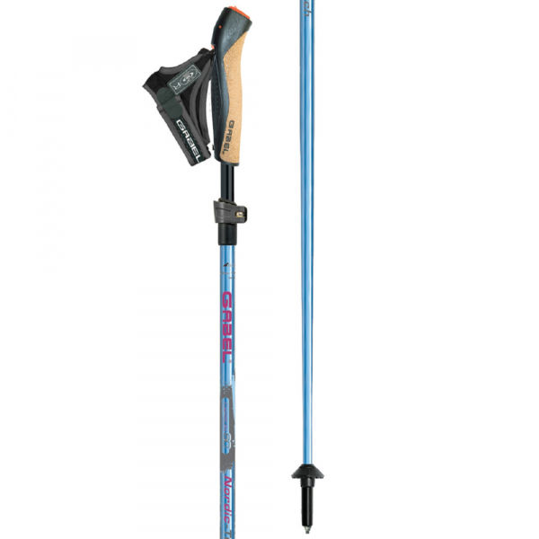 Gabel NORDIC TECH 60 Světle modrá 110 - 125 - Hole na nordic walking Gabel