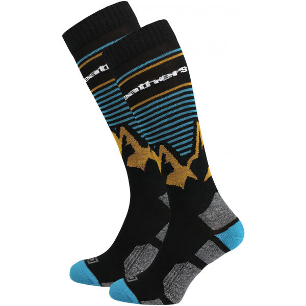 Horsefeathers ARLO THERMOLITE SOCKS  8-10 - Pánské snowboardové ponožky Horsefeathers