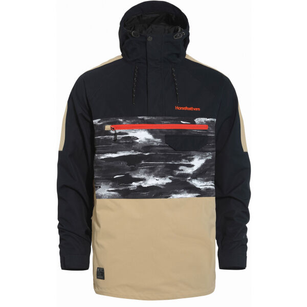 Horsefeathers NORMAN JACKET Černá S - Pánská lyžařská/snowboardová bunda Horsefeathers