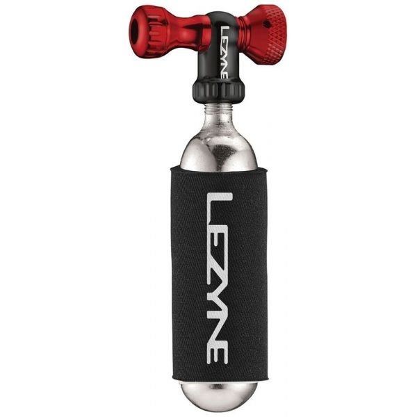 Lezyne CONTROL DRIVE CO2 červená NS - Dávkovač CO2 Lezyne