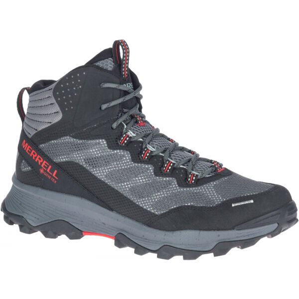 Merrell SPEED STRIKE MID GTX Šedá 10.5 - Pánské outdoorové boty Merrell