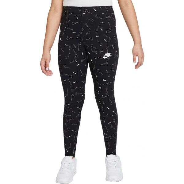 Nike NSW FAVORITES AOP LEGGING G Černá L - Dívčí legíny Nike