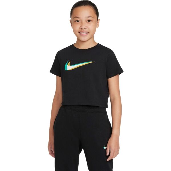 Nike NSW SS CROP TEE G Černá M - Dívčí tričko Nike