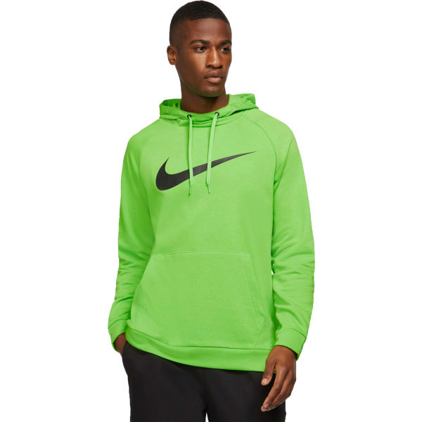 Nike DRY HOODIE PO SWOOSH M Světle zelená XL - Pánská tréninková mikina Nike