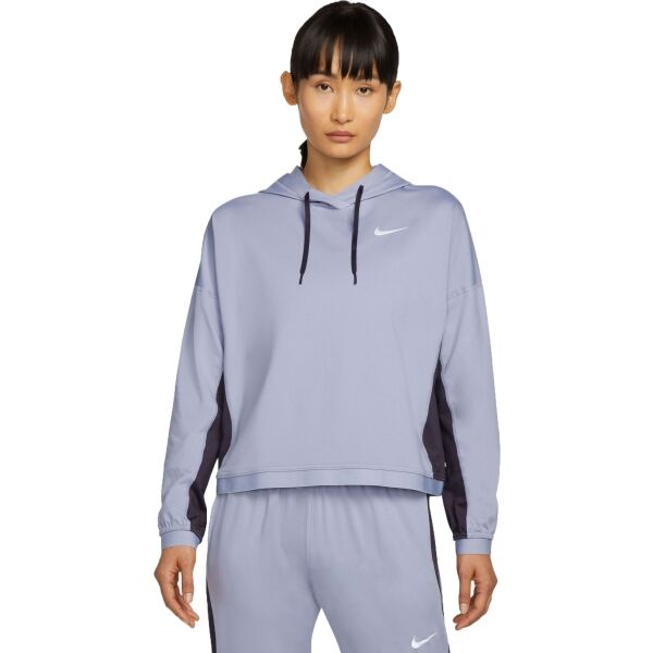 Nike TF PACER HOODIE W Světle modrá M - Dámská běžecká mikina Nike