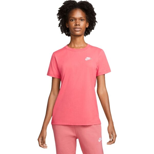 Nike NSW CLUB TEE W Růžová S - Dámské tričko Nike