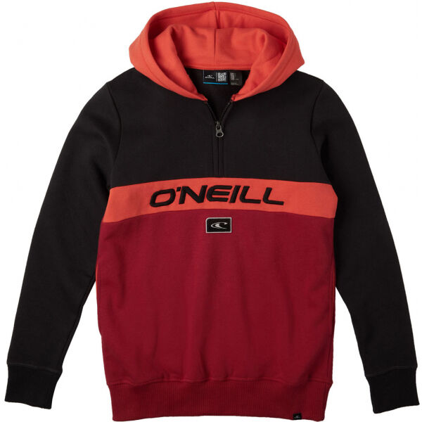 O'Neill BLOCKED ANORAK HOODY Červená 128 - Chlapecká mikina O'Neill