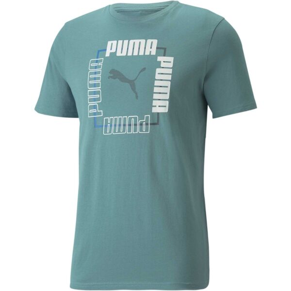 Puma BOX TEE Zelená S - Pánské triko Puma