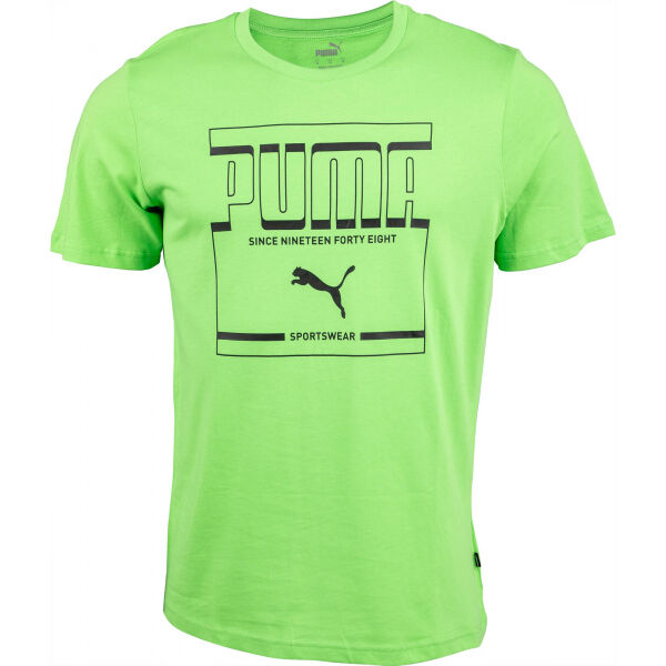 Puma GRAPHIC TEE Zelená L - Pánské triko Puma