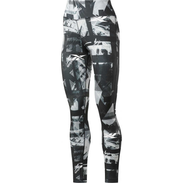 Reebok WOR MYT NEW AOP TIGHT  XS - Dámské legíny Reebok