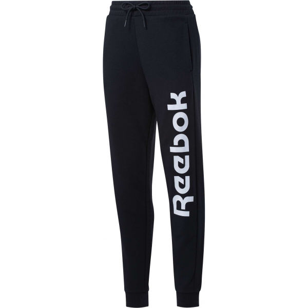 Reebok TE LINEAR LOGO FT PANT Černá L - Dámské tepláky Reebok