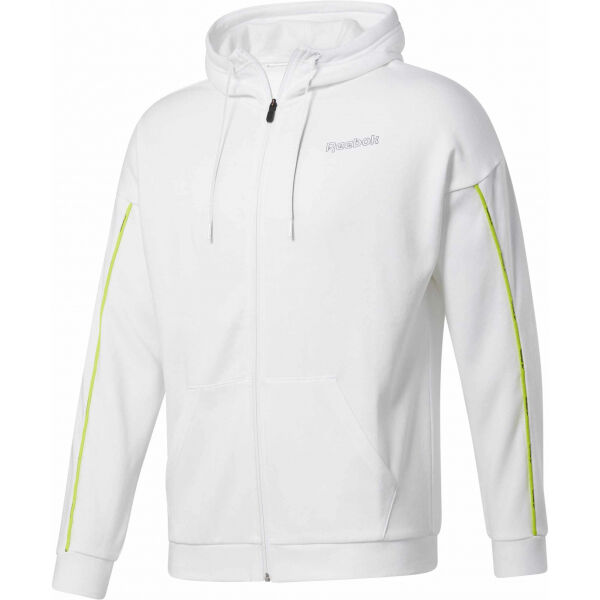 Reebok TRAINING ESSENTIALS PIPING FZ HOODIE  L - Pánská mikina Reebok