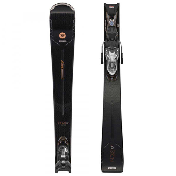 Rossignol NOVA 10 TI XPRESS + XPRESS W 11 GW B83 BK/SPKL  153 - Dámské sjezdové lyže Rossignol