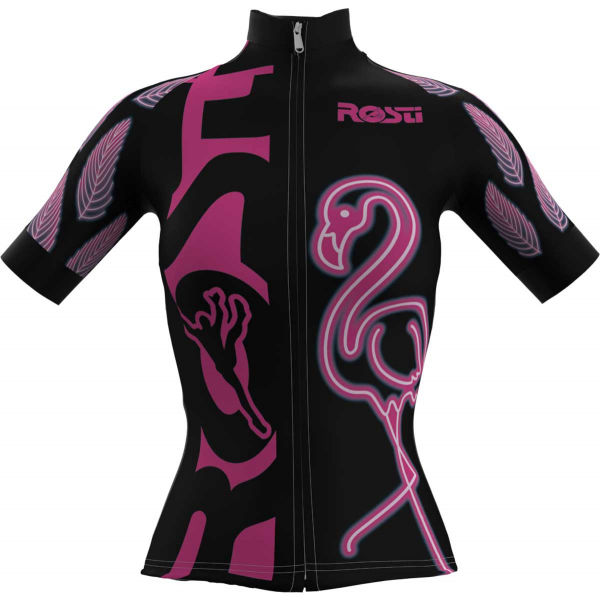 Rosti W FLAMINGO Černá M - Dámský cyklistický dres Rosti