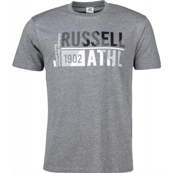Russell Athletic S/S TEE Šedá M - Pánské tričko Russell Athletic