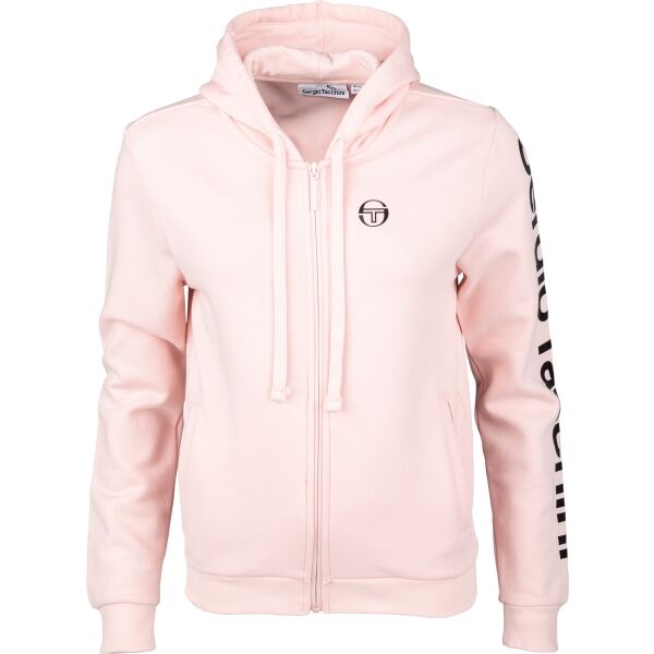 Sergio Tacchini NAFAR HOODIE SWEATER Růžová L - Dámská mikina Sergio Tacchini