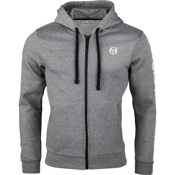 Sergio Tacchini NAMAR HOODIE SWEATER Šedá S - Pánská mikina Sergio Tacchini