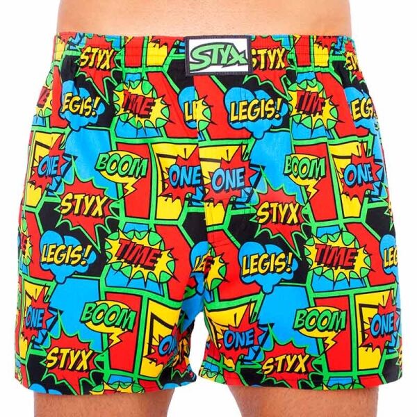 Styx MEN'S BOXERS SHORTS CLASSIC RUBBER Mix XXL - Pánské trenky Styx