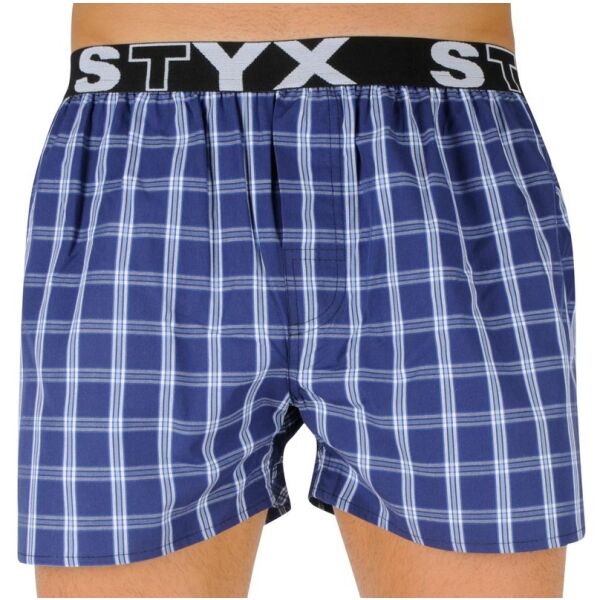 Styx MEN'S BOXERS SHORTS SPORTS RUBBER Modrá S - Pánské trenky Styx