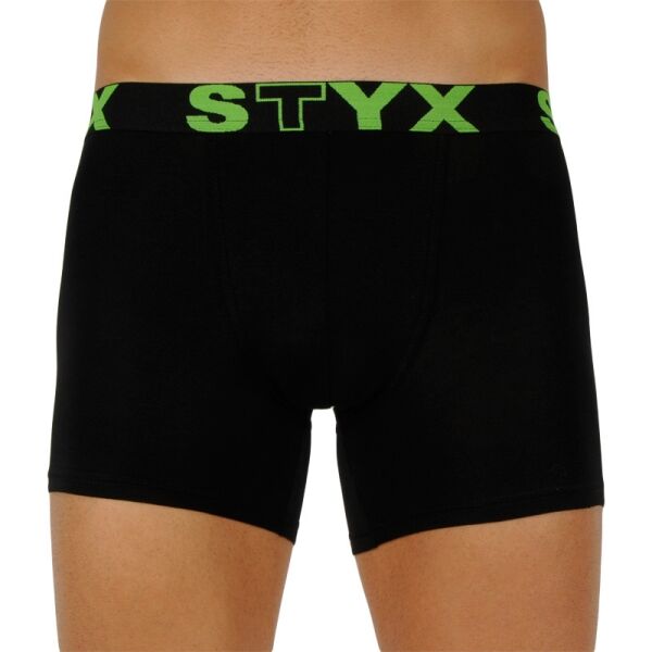 Styx MEN'S BOXERS LONG SPORTS RUBBER Černá M - Pánské boxerky Styx