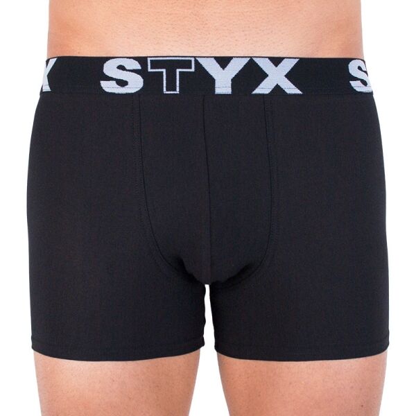 Styx MEN'S BOXERS LONG SPORTS RUBBER Černá M - Pánské boxerky Styx