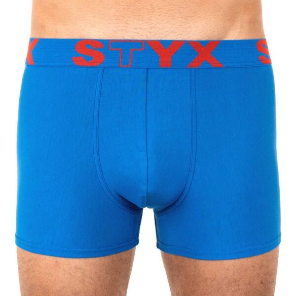 Styx MEN'S BOXERS SPORTS RUBBER Modrá S - Pánské boxerky Styx