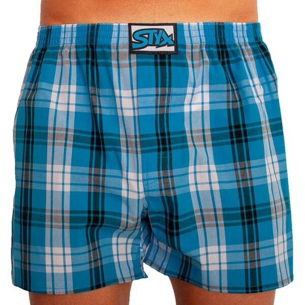 Styx MEN'S BOXERS SHORTS CLASSIC RUBBER Modrá XL - Pánské trenky Styx