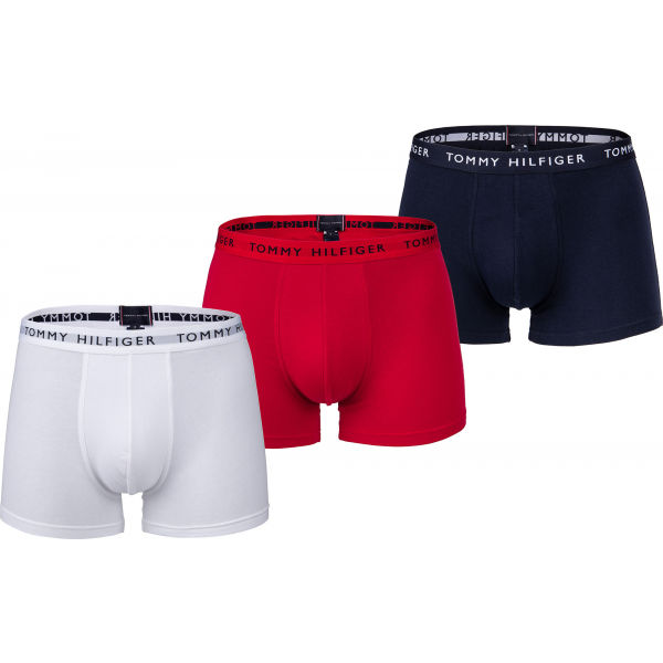 Tommy Hilfiger 3P TRUNK Bílá S - Pánské boxerky Tommy Hilfiger